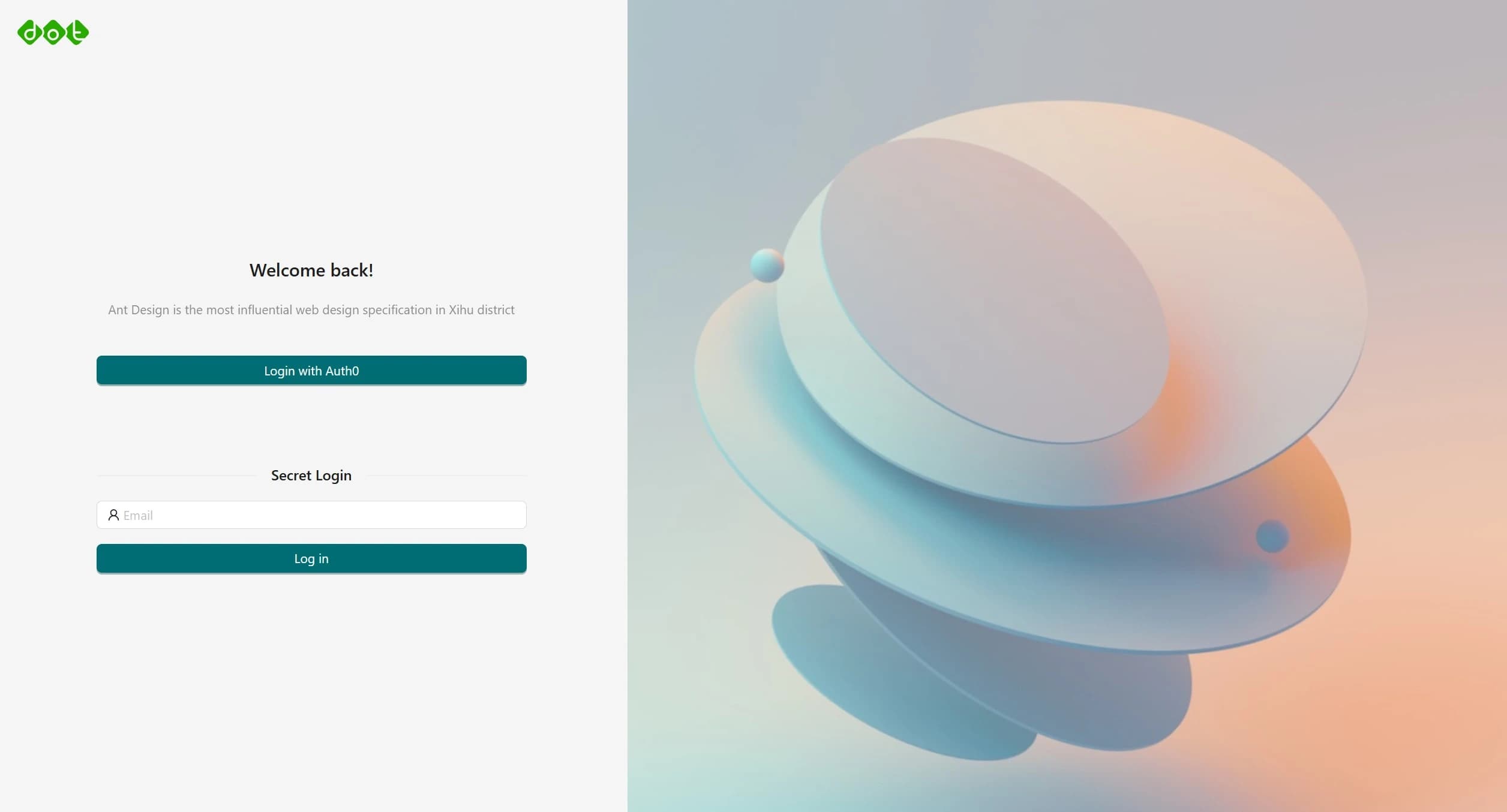 Login screen for the project monitoring system showing credential inputs.